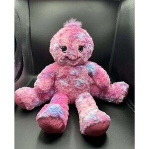 Build a Bear Octopus Plush Toy Pink Blue Tie Dye Sparkle 16" Stuffed Animal Z1